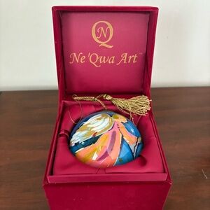 Ne’Qwa Art Ornament #244 Touched By A Star By Yvonne Sexton W/ Original Box